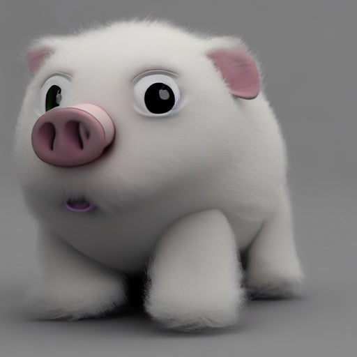 Black Pig Plush Toy