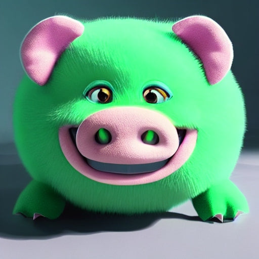 Purple Pig Plush Toy