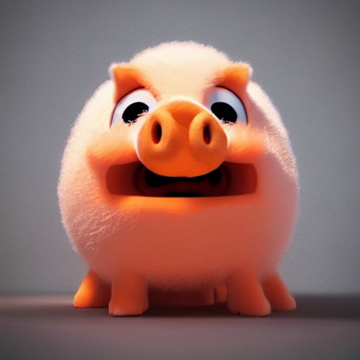 Black Pig Plush Toy, Heavy