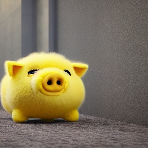Brown Pig Plush Toy, Heavy