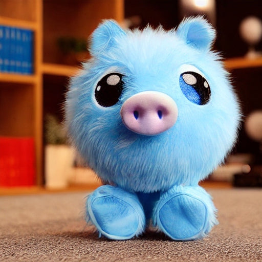 Black Pig Plush Toy, Heavy
