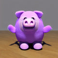 Purple Pig Plush Toy
